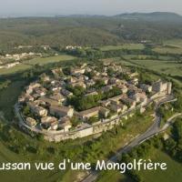 Vue montgolfiere lussan